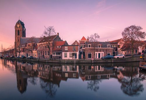 Oudewater au coucher du soleil sur Ilya Korzelius
