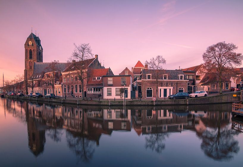 Oudewater bei Sonnenuntergang von Ilya Korzelius
