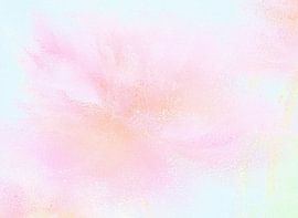 Abstract image of a pink flower, watercolour