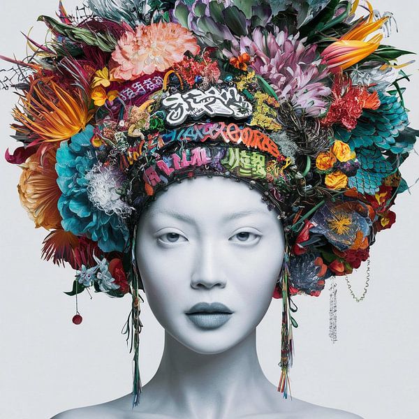 Asia Girl - Street Art - Urban 08 von Samuel Richter