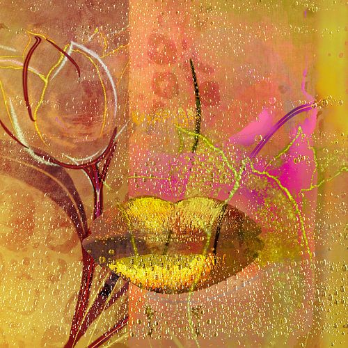 Zeg het met bloemen. Neon Kunst.