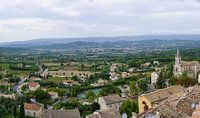 The Luberon Valley in Provence with the village of Bonnieux