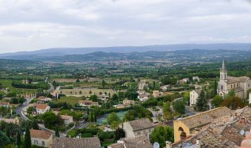 The Luberon Valley in Provence with the village of Bonnieux by Ralph Rozema