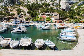 Bootjes in de Calanques in de Provence in Frankrijk sur Rosanne Langenberg