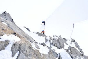 Mountaineering at Pic du Midi, Mont Blanc