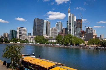 Blick auf die Skyline von Frankfurt am Main von Udo Herrmann