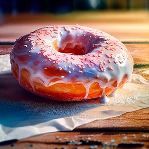 Digitaler Donut zum Wasserzahn