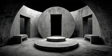 The stationary centre by Klaus Tesching - Art-AI