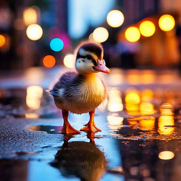 Ducklings in the big city by ARTemberaubend