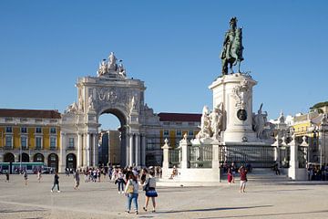 La Praça do Comércio à Lisbonne sur Berthold Werner