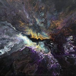 Meanwhile in space..... by Ria van Kints