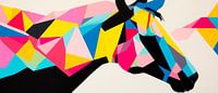 Kleurrijke symfonie - Paard in prisma van Poster Art Shop thumbnail