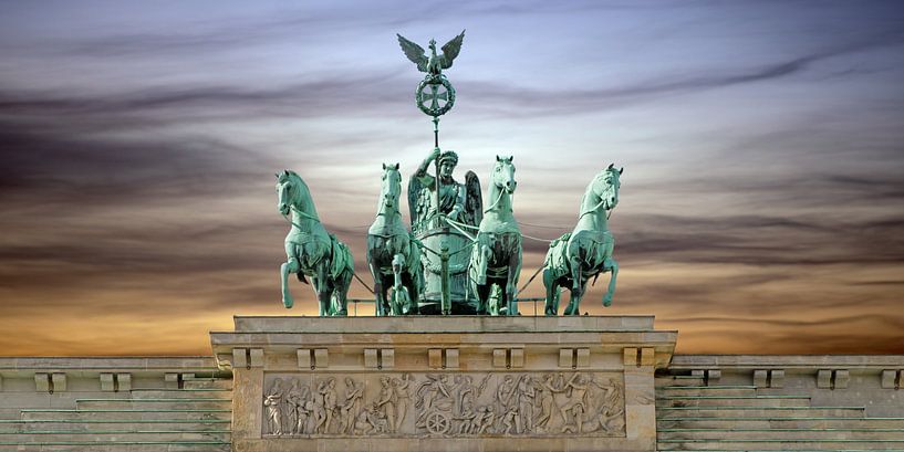 Berlin - Quadrige sur la porte de Brandebourg par t.ART
