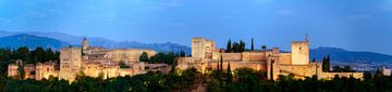 The magnificent Alhambra in evening light (panorama) by Roy Poots