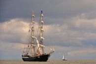 Tallship op de Waddenzee van Paul van Baardwijk thumbnail