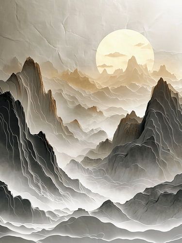 montagnes 3d art