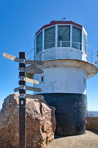 De oude vuurtoren van Kaap de Goede Hoop
