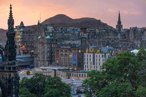 Edinburgh during sunrise