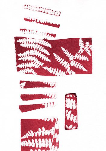 Abstracte Rode Varen Bladeren