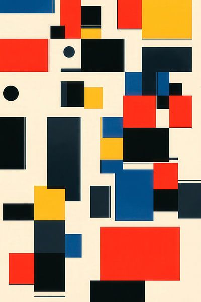 Composition géométrique abstraite par Poster Art Shop