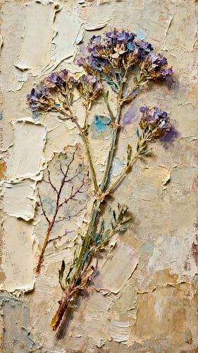 Beach lilac in the impasto style