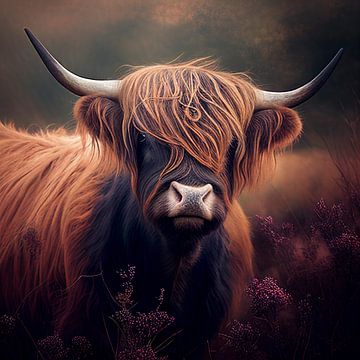 Schotse hooglander portret van Harvey Hicks