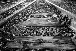Bahnschienen - ein langer Weg
