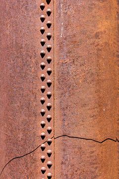 Rusty part of a boiler wall by martin von rotz