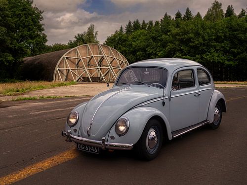 Coccinelle Volkswagen sur fond de paysage sur Robin Jongerden