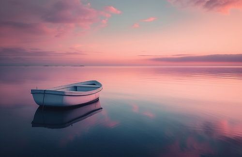 Boat at sunrise
