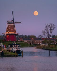 Vollmond in Dokkum