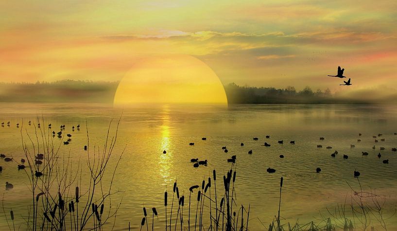 Light mood on the lake by Vera Laake