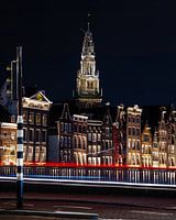 Amsterdam tanzende Häuser @ Nacht