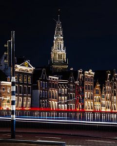 Amsterdam dancing houses @ night van Bas Banga