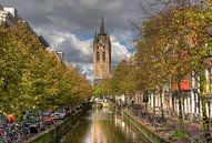 Alte Kirche von Delft von Jan Kranendonk Miniaturansicht