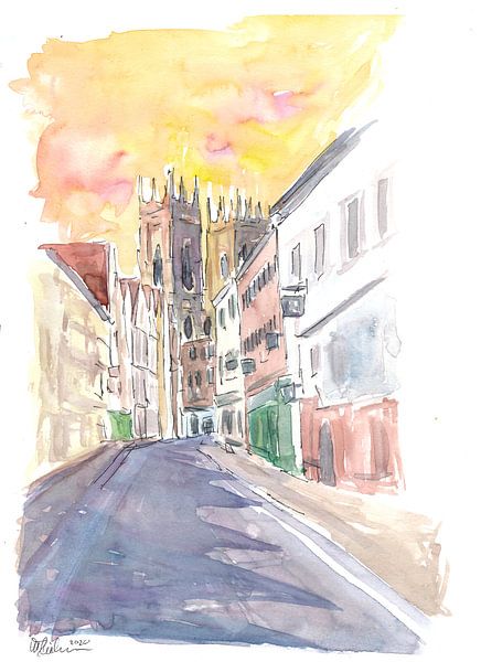 Good Old England Vibes in York Yorkshire mit Kathedrale von Markus Bleichner