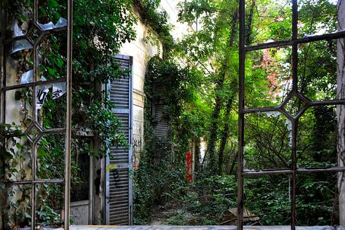 Verlaten psychiatrisch ziekenhuis Milaan