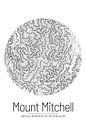 Le Mont Mitchell | Topographie de la carte (Minimal) par ViaMapia Aperçu