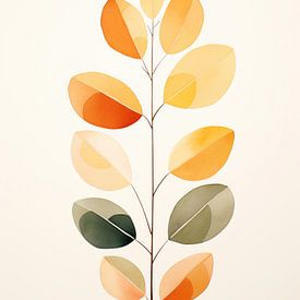 Abstract Botanical Art - Leaves by Peter Balan