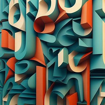 Levendige 3D-typografie van Vythryd Arts