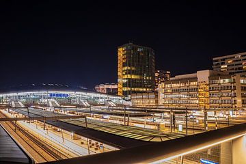 Uitzicht over station Utrecht van Rick van de Kraats