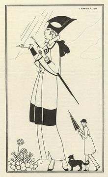 George Barbier - Tailleur de ratin (1914) by Peter Balan