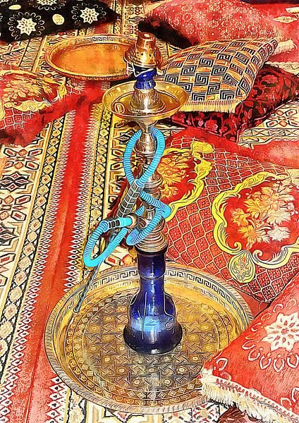 Exotisch Orientalische Wasserpfeife 4 von Dorothy Berry-Lound