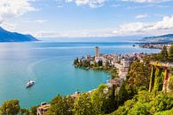 Montreux am Genfer See von Werner Dieterich Miniaturansicht