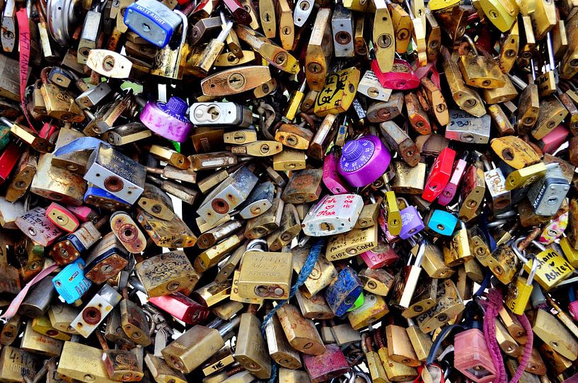 Love padlocks of Paris by Carolina Reina Photography