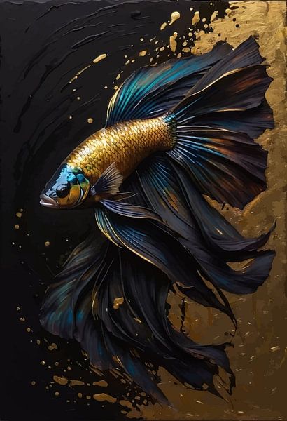 Betta Vis - Donker Goud van MIROKKU