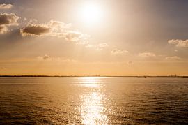 A Sunset over the Water