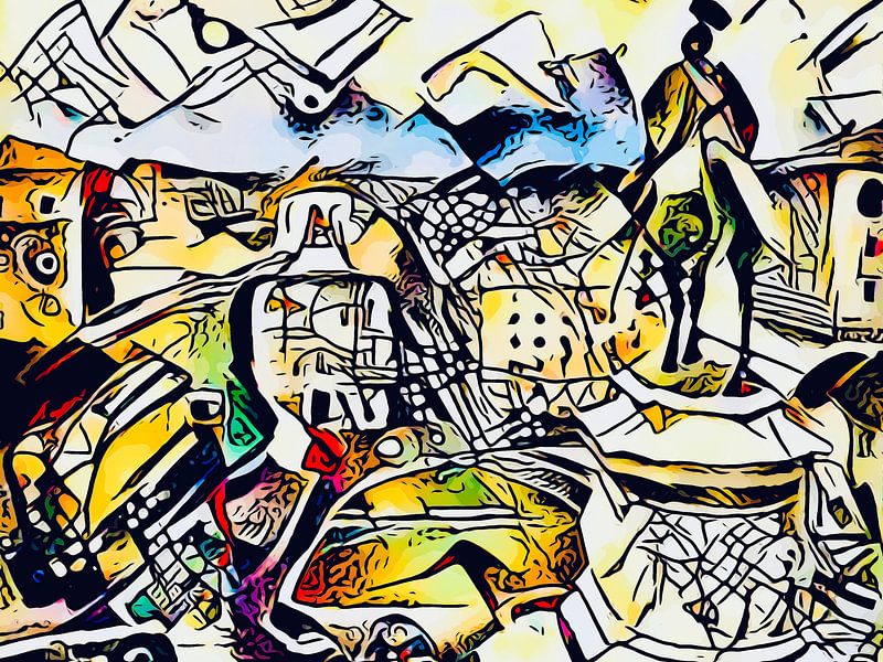 Kandinsky ontmoet Rome 1 van zam art