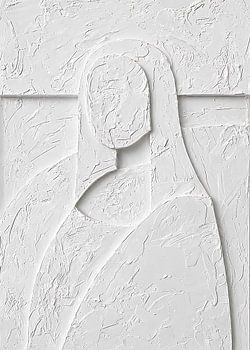 Minimalistische Mona Lisa im Japandi-Stil