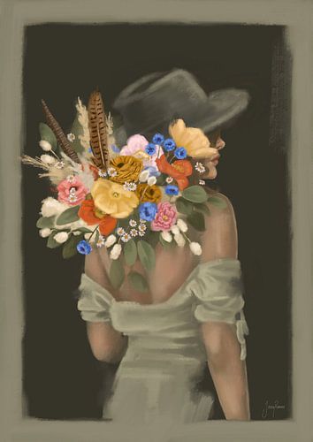 Bohemian bloemenmeisje